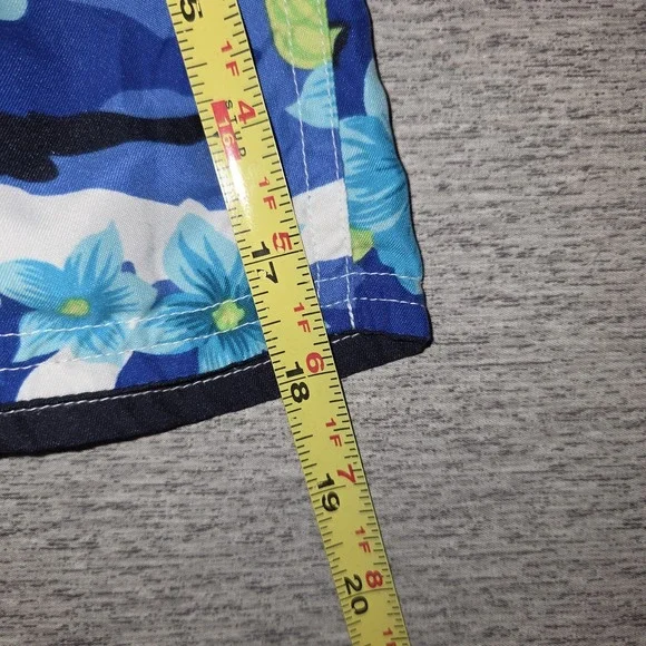 Reversible Swim Trunks Board Shorts Men's Floral/Navy 40" Waist XL Bathing Suit - Picture 5 of 8